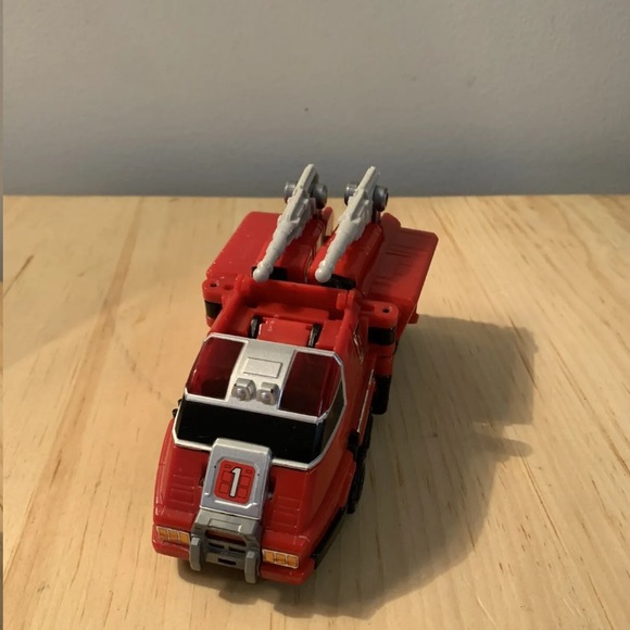 Power Rangers Turbo Deluxe Double Morphing Rescue Megazord 1997 Red Vehicle Only - Picture 3 of 6